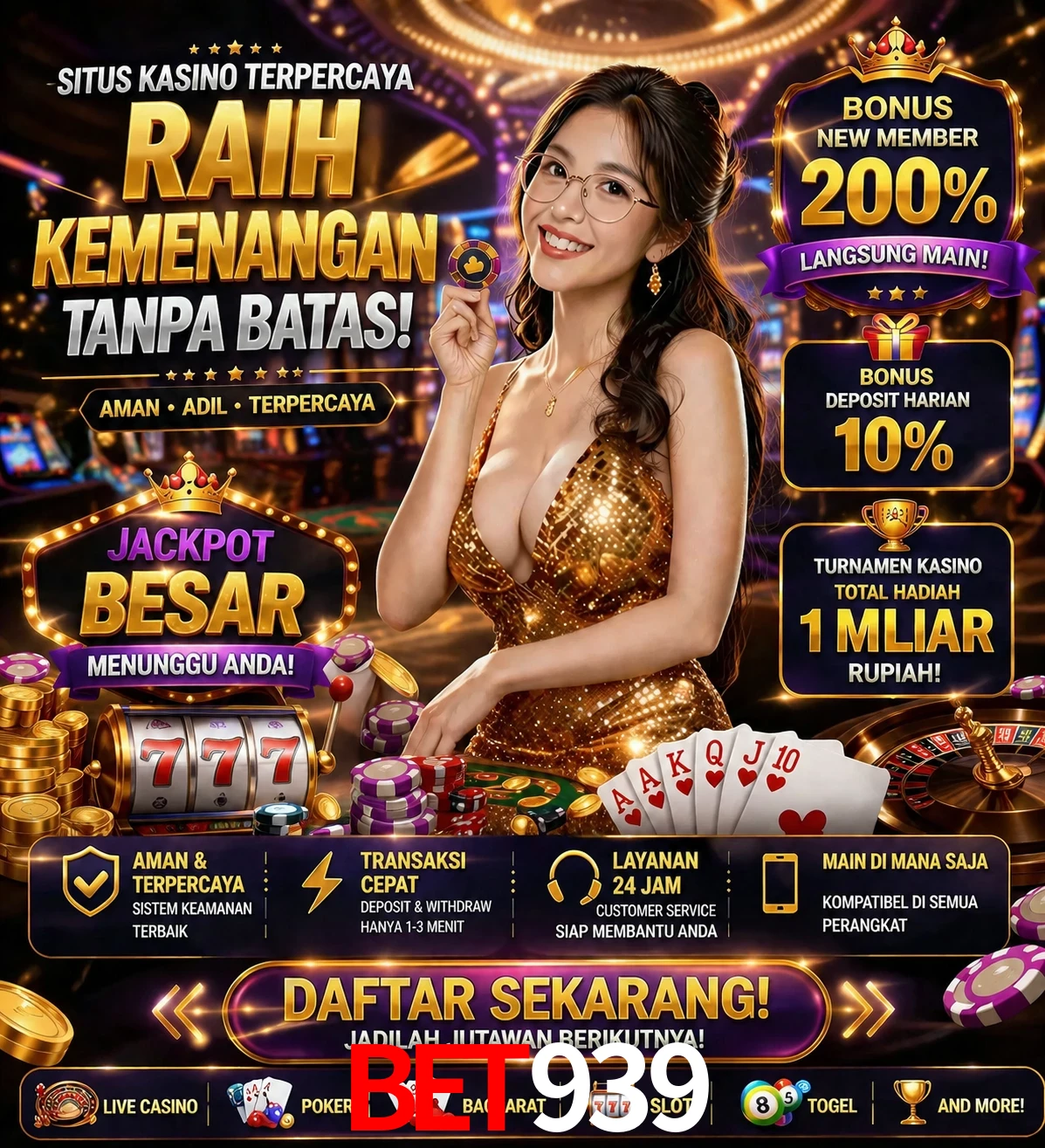 Roleta e blackjack bet939